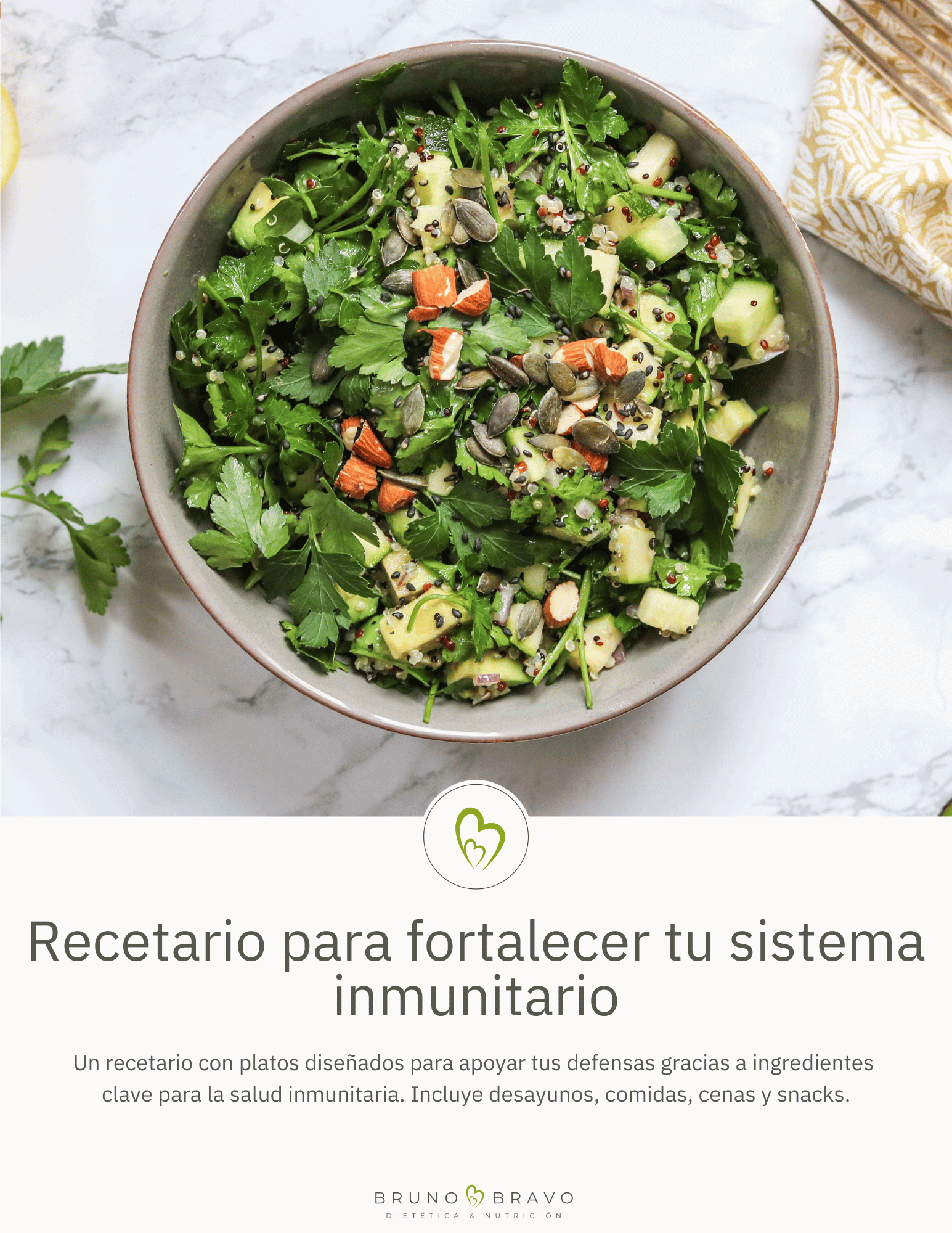 Recetario fortalece tu sistema inmunitario